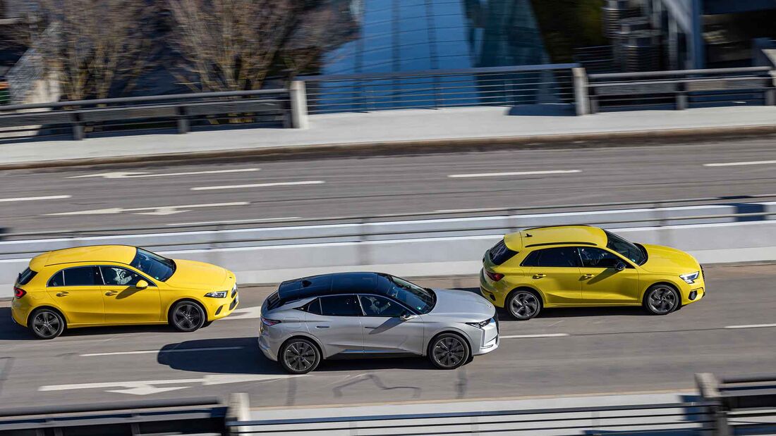 Audi A3 40 TFSI , DS 4 E-Tense, Mercedes A 250 e