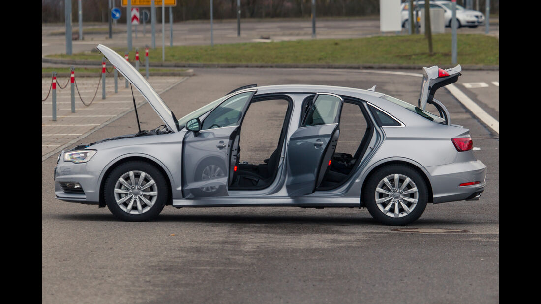 Audi A3 Limousine 1.6 TDI Ultra, Türen offen