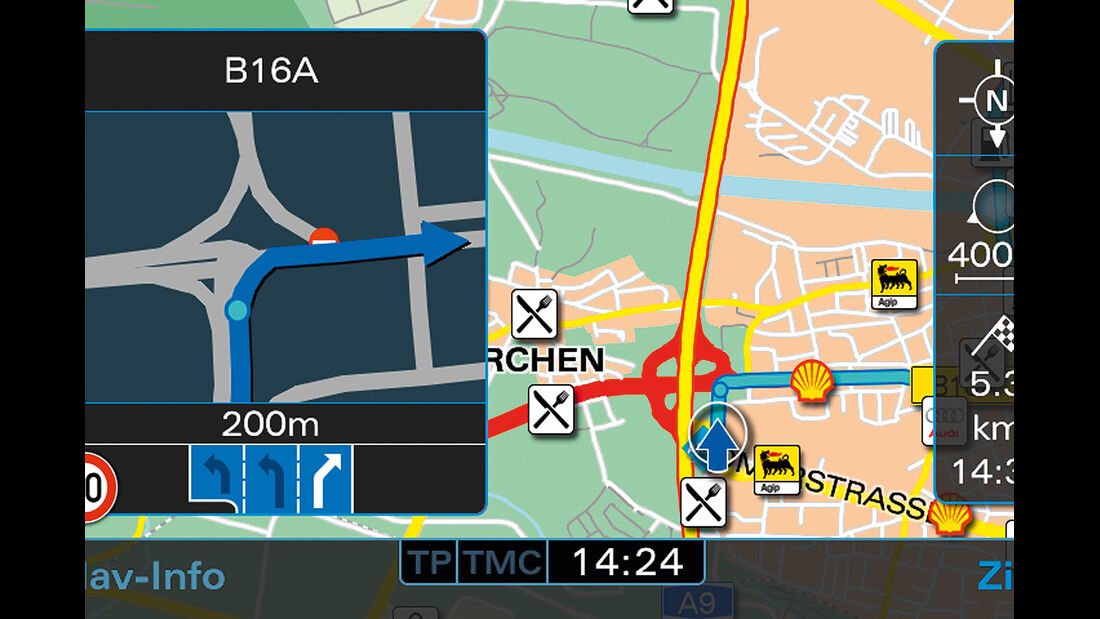 Audi A3, Navigation