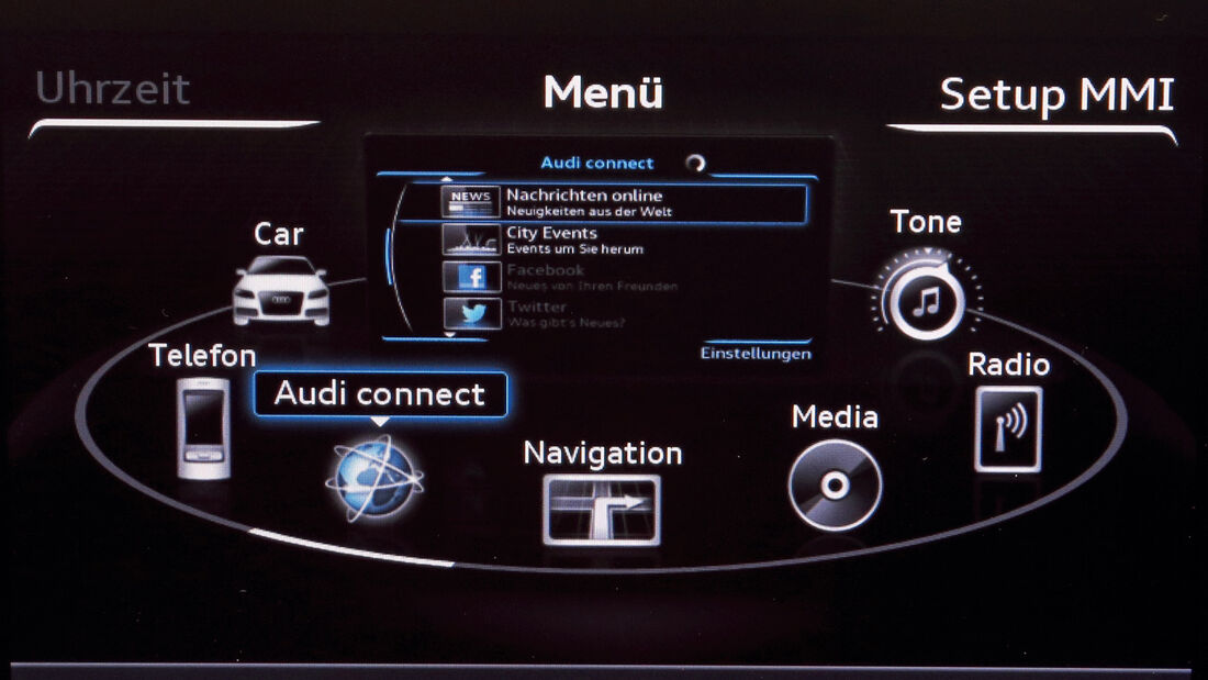 Audi A3, Navigation, Display
