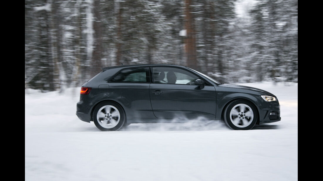 Audi A3, Seitenansicht, Schnee