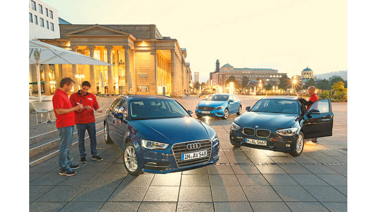 Audi A3 Sportback Bmw 116i Und Mercedes A 180 Premium Kompakte In Der 130 Ps Klasse Auto Motor Und Sport