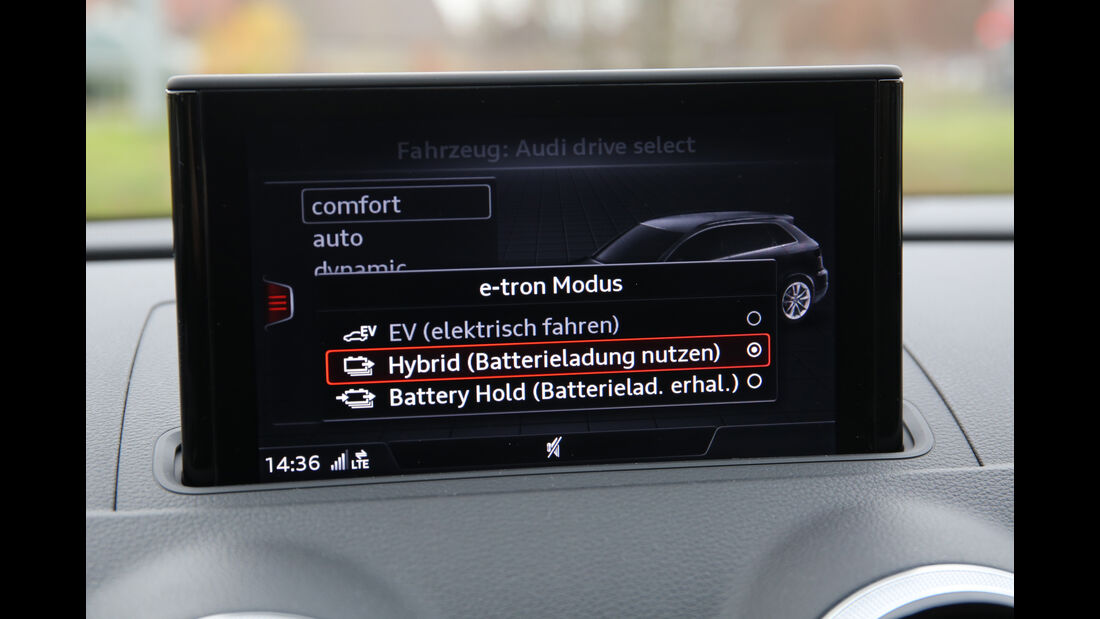 Audi A3 Sportback e-tron, Infotainment