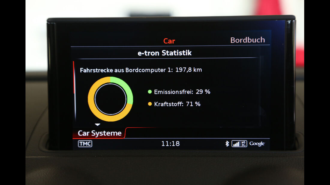 Audi A3 Sportback e-tron, Monitor, Infotainment