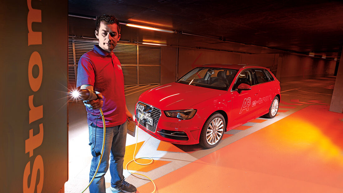 Audi A3 Sportback e-tron, Strom tanken, Frontansicht
