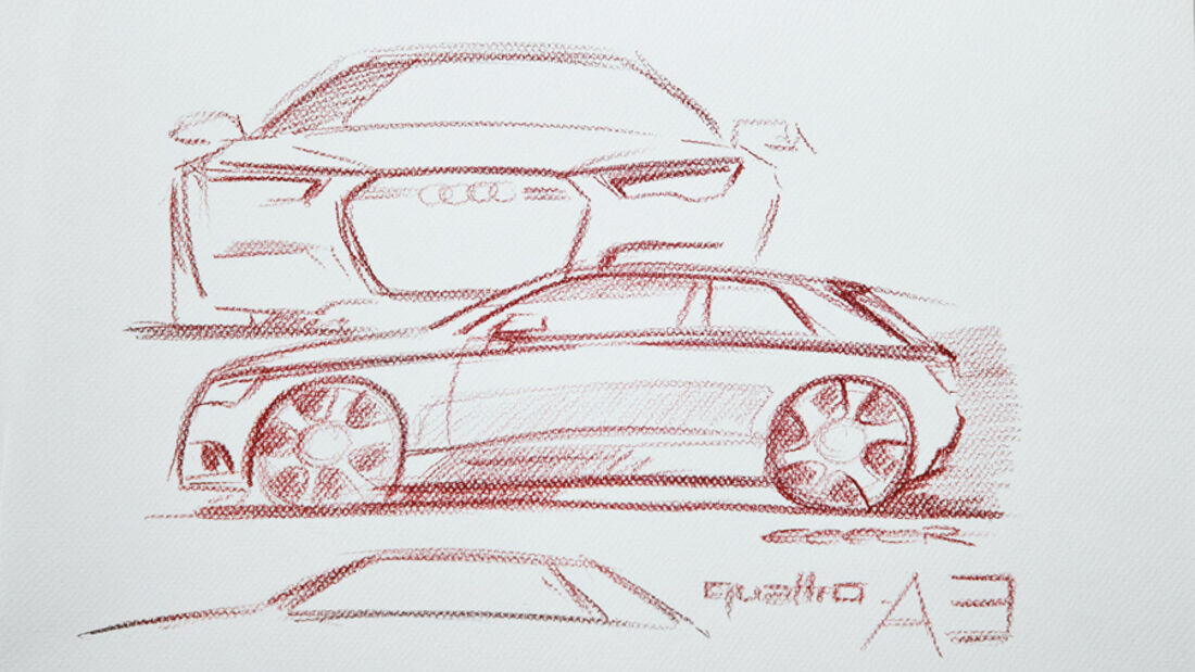Audi A3, Zeichnung