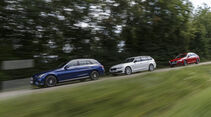Audi A4 Avant 2.0 TDI, BMW 320d Touring, Mercedes C 220 d T-Modell, Exterieur