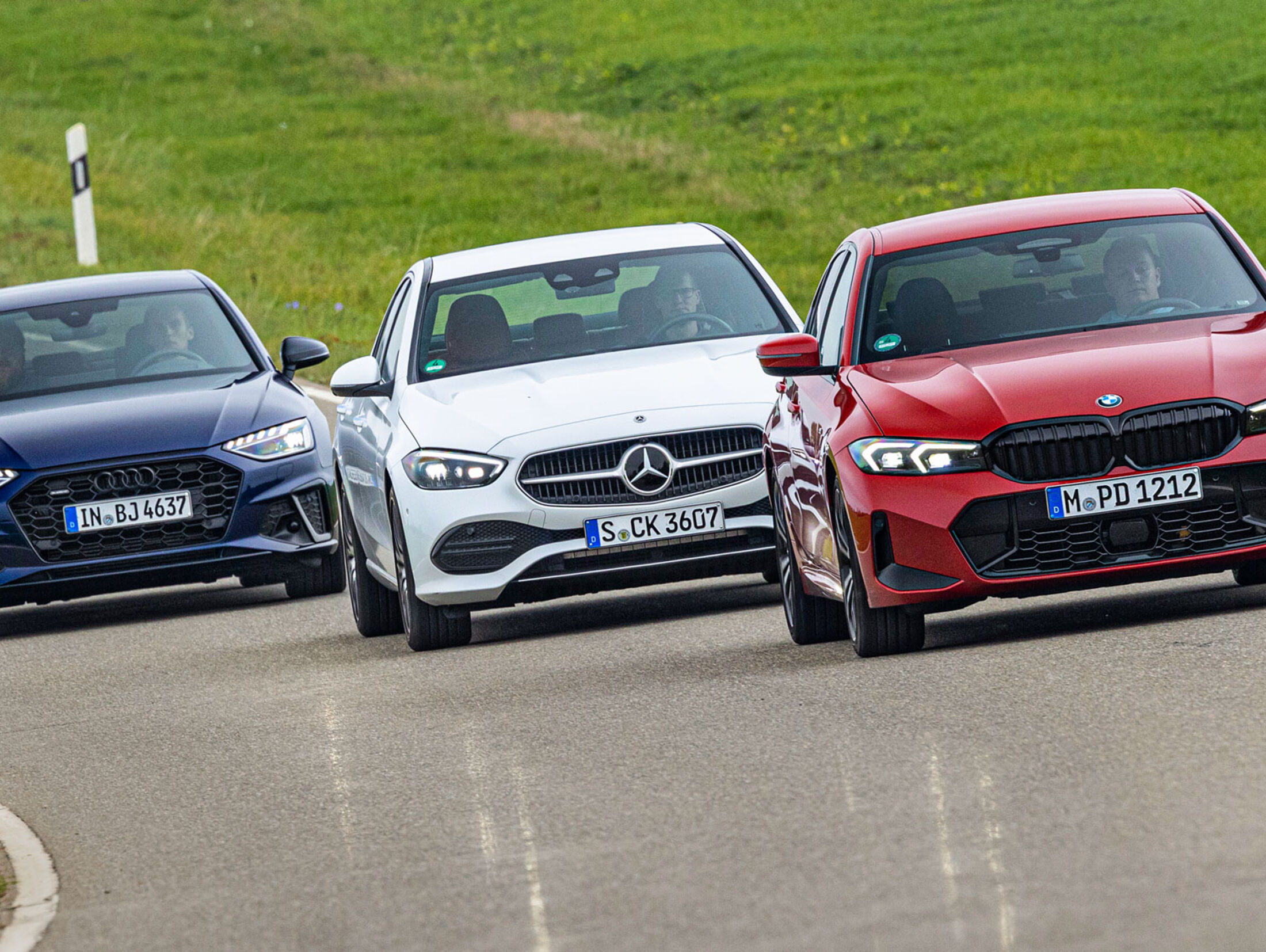 Audi A4, BMW 3er und Mercedes C-Klasse im Test