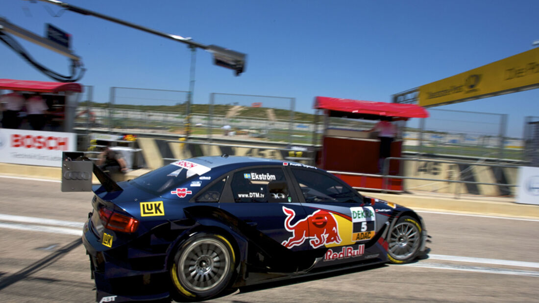 Audi A4 DTM von Mattias Ekstroem, Audi Sport Team Abt, bei DTM Valencia 2010