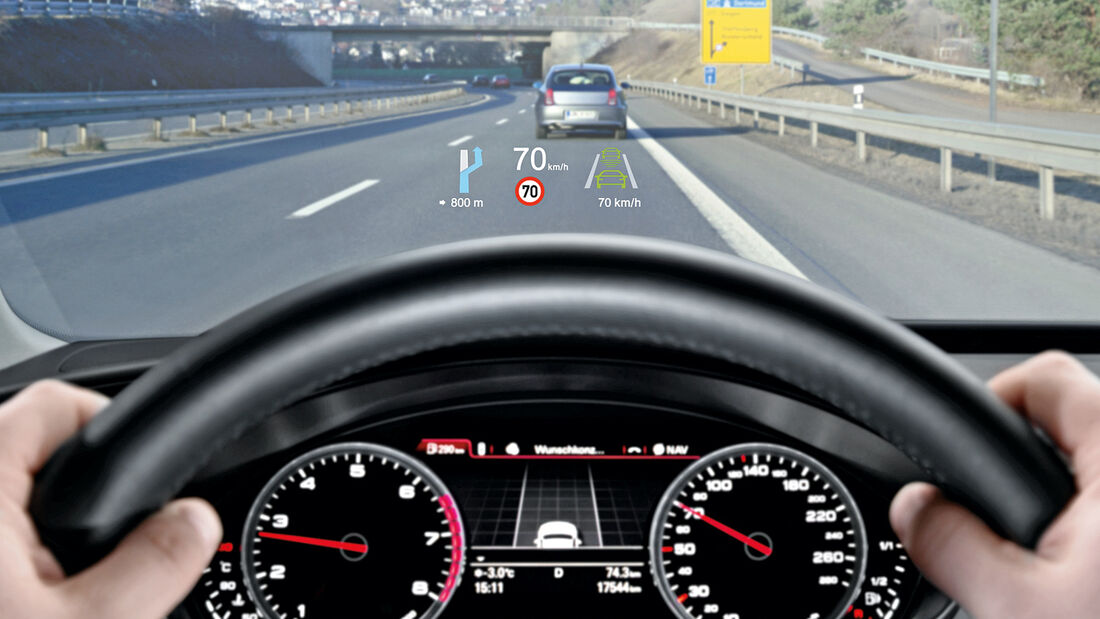Audi A4, Head-up-Display