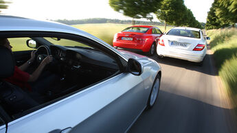 Audi A5 Coupe, BMW 325i Coupe, Mercedes C 250 Coupe