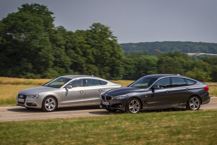 BMW 335i GT und Audi A5 3.0 TFSI im Vergleich Die können