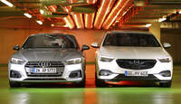 Audi A5 Sportback 40 TDI Quattro Sport, Opel Insignia Grand Sport 2.0 BiTurbo Diesel 4x4 Business Innovation, Exterieur