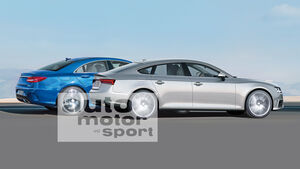 Audi A5 Sportback, Mercedes CLC, Seitenansichrt