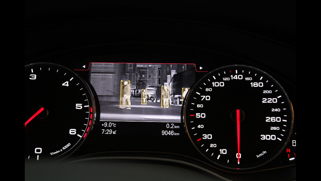 Audi A6 2.0 TDI, Cockpit, Nachtsichtgerät