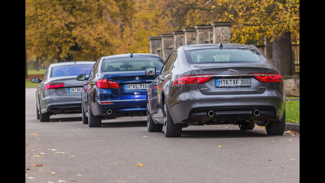 Audi A6 3.0 TDI, BMW 535d, Jaguar XF 30d