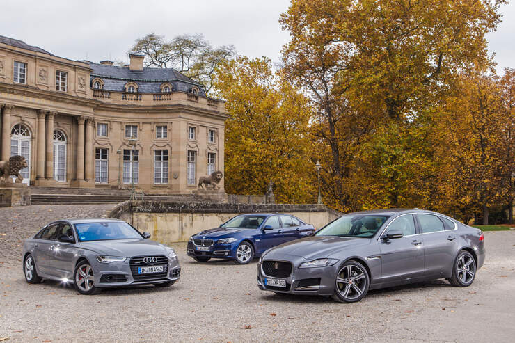 Jaguar Xf Vergleicht Sich Mit Audi A6 Und Bmw 5er Technische Daten Auto Motor Und Sport