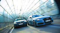 Audi A6 3.0 TDI Competition, BMW 535d, Frontansicht