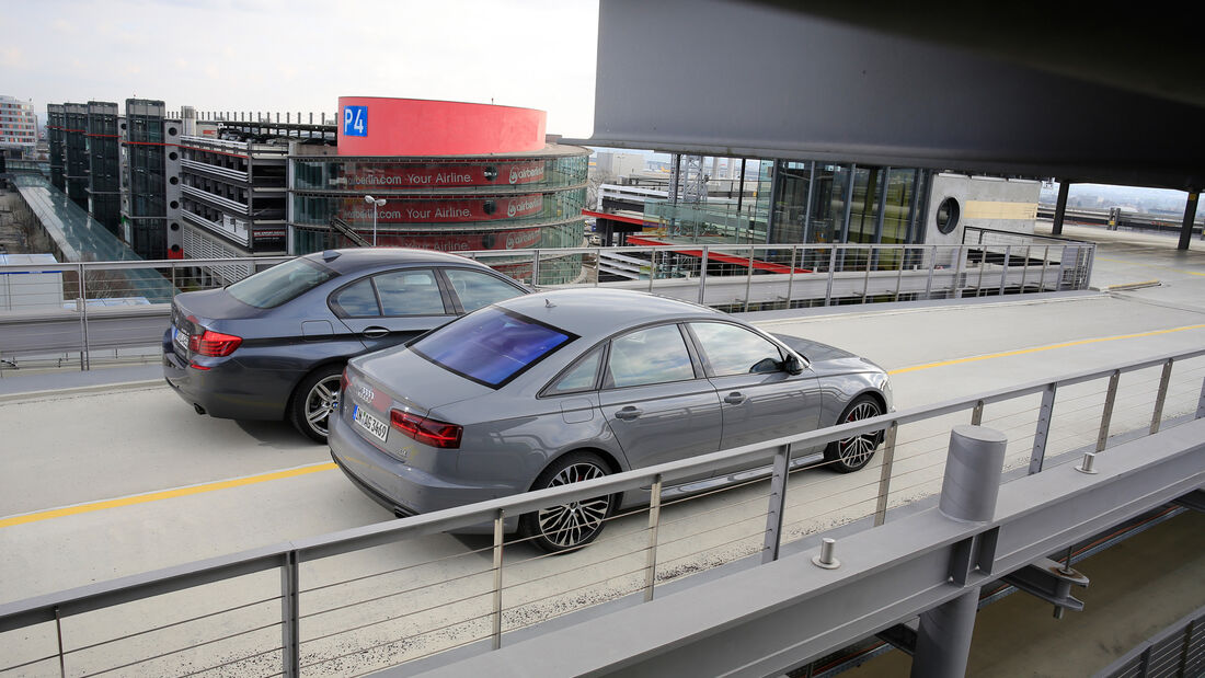 Audi A6 3.0 TDI Competition, BMW 535d, Seitenansicht
