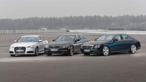 Audi A6 3.0 TDI Quattro, BMW 530d, Mercedes E 350 d