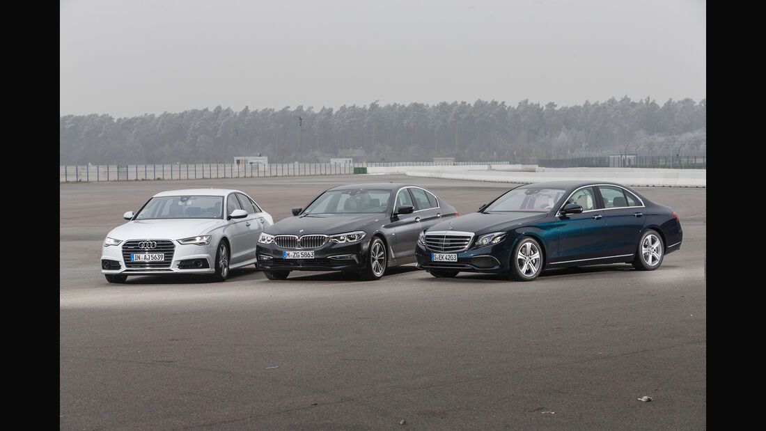 Vergleichstest Audi A6 3.0 TDI gegen BMW 530d und Mercedes