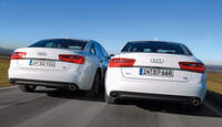 Audi A6 3.0 TDI Quattro, Heckansicht, Motorenvarianten