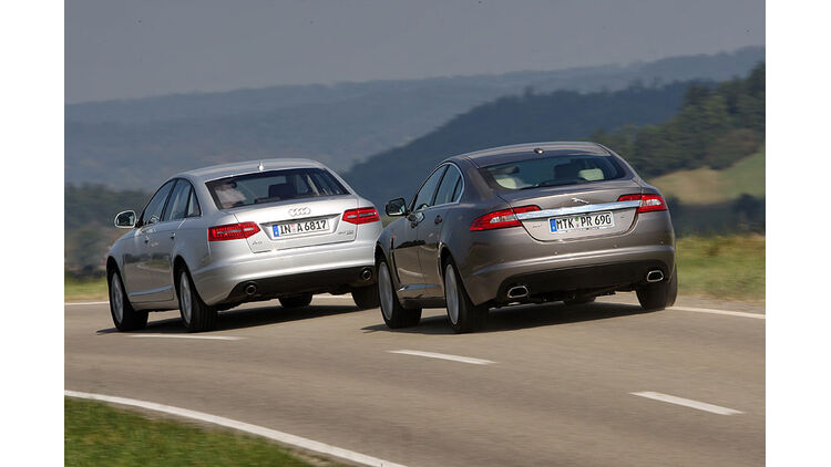 Audi A6 3 0 Tdi Und Jaguar Xf Diesel Im Vergleichtest Auto Motor Und Sport