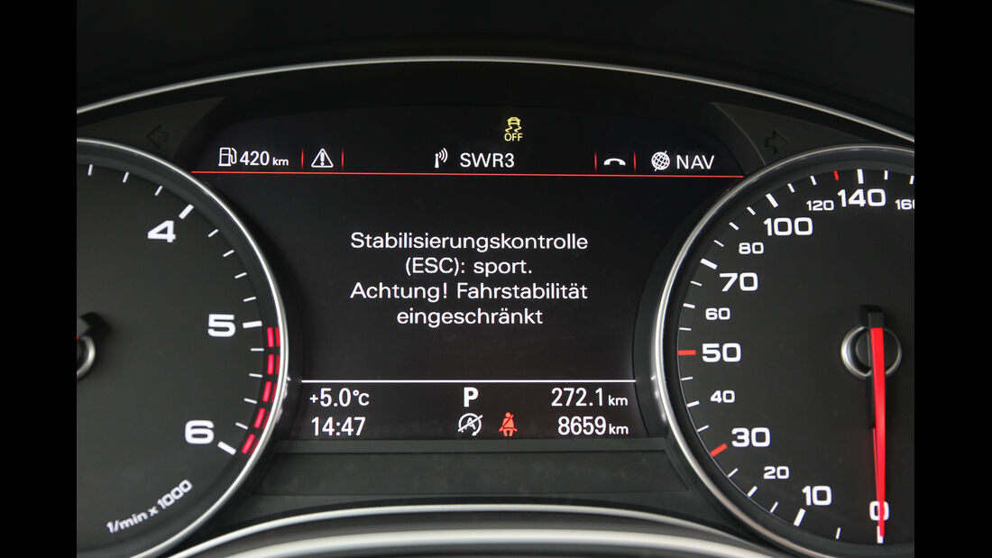 Audi A6, Anzeige, Display