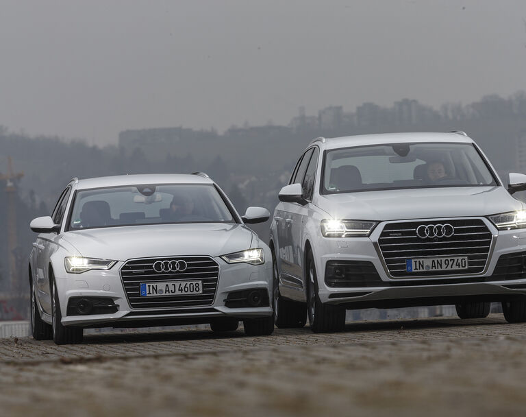 Audi A6 Avant 3 0 Tdi Und Audi Q7 3 0 Tdi Im Vergleich