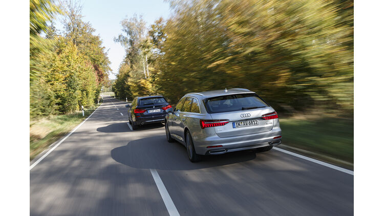 Audi A6 Avant 40 Tdi Und Bmw 5d Touring Im Test Auto Motor Und Sport