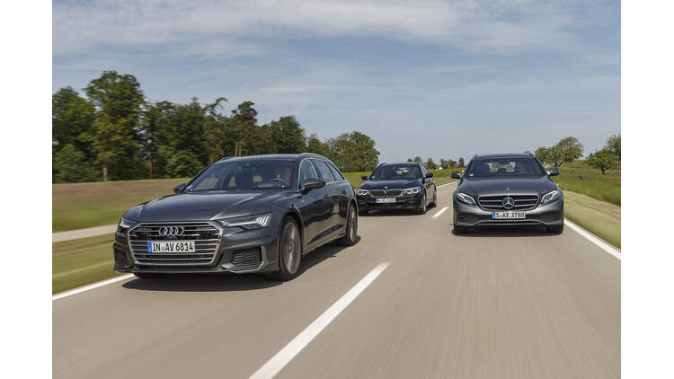 Test Audi A6 Avant Bmw 5er Touring Mercedes E Klasse T Auto Motor Und Sport