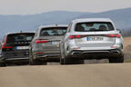 Audi A6 Avant, Mercedes E220d T, Volvo V90