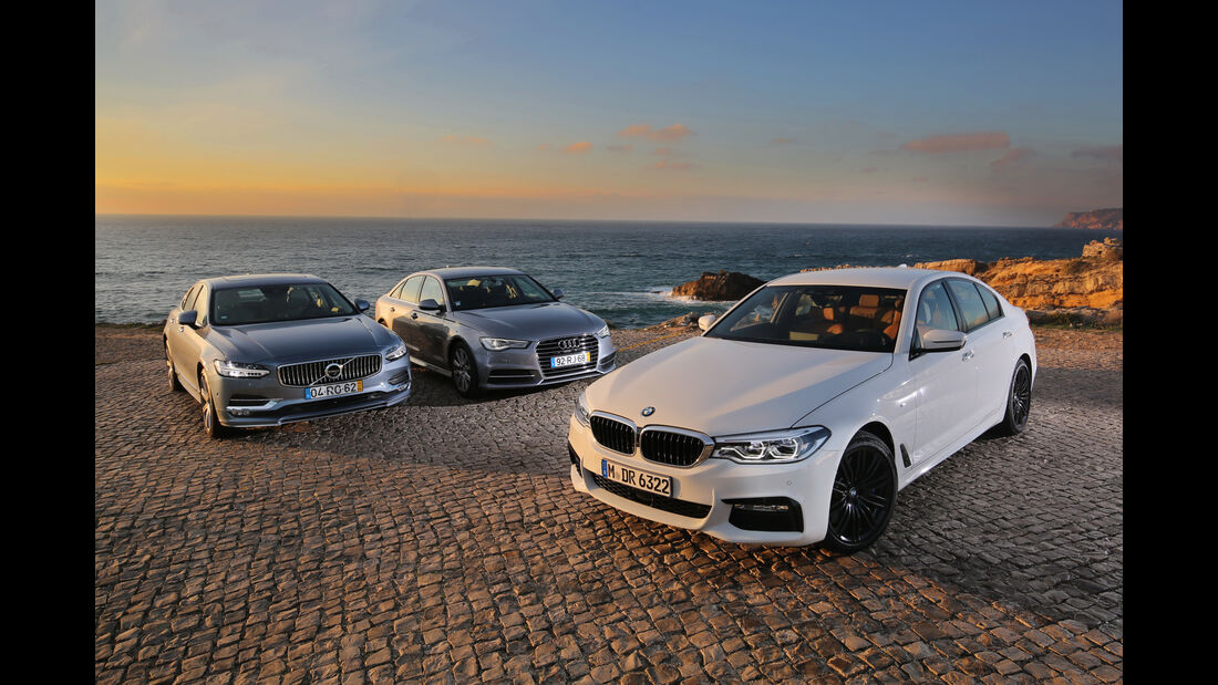 Audi A6, BMW Fünfer, Volvo S90