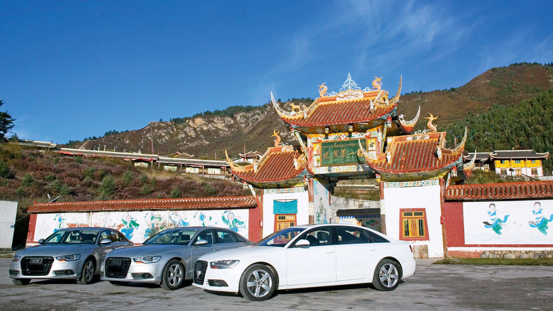 Audi A6, Testflotte, Kloster, China