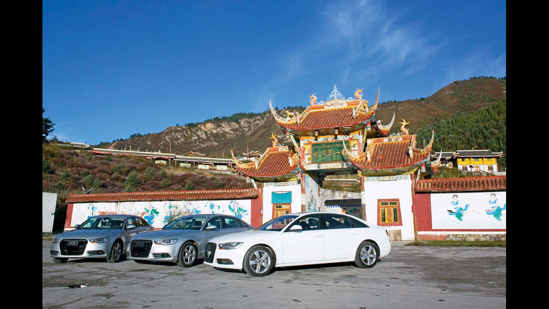 Audi A6, Testflotte, Kloster, China