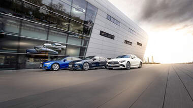 Audi A7 Sportback 55 TFSI Quattro, BMW 840i Gran Coupé XDrive, Mercedes CLS 450 4Matic