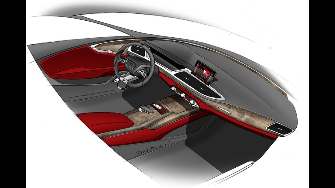 Audi A7 Sportback, Designzeichnungen