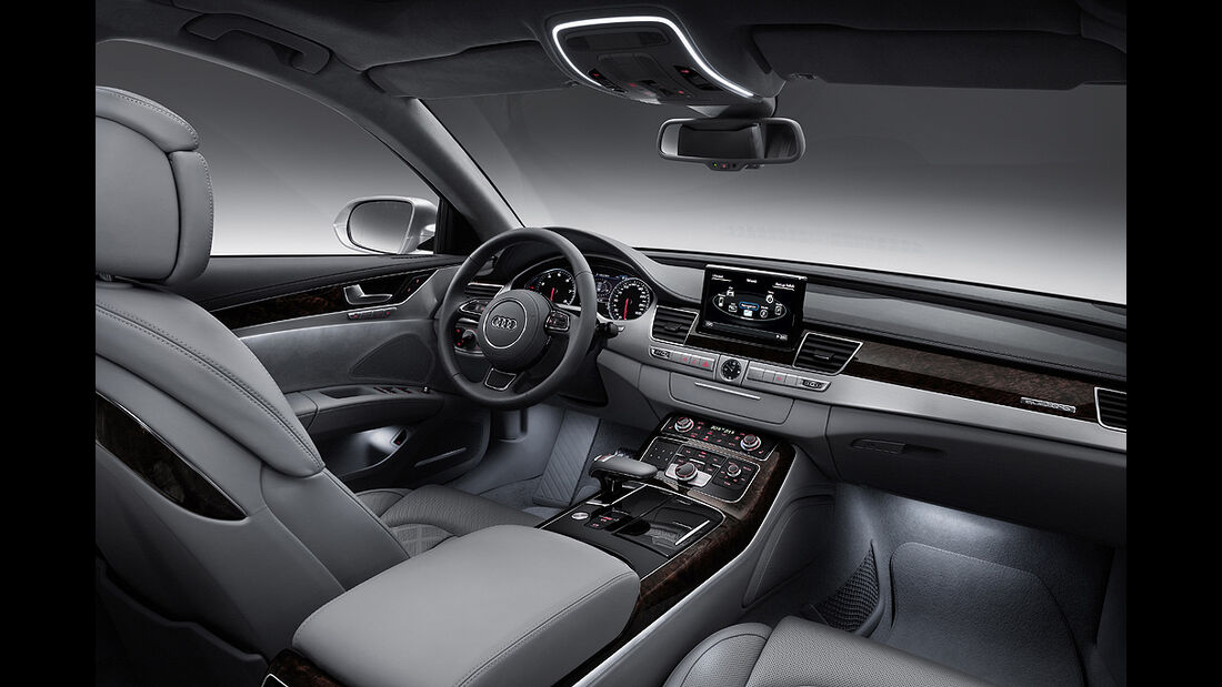 Audi A8 L, Langversion, Cockpit, Innenraum