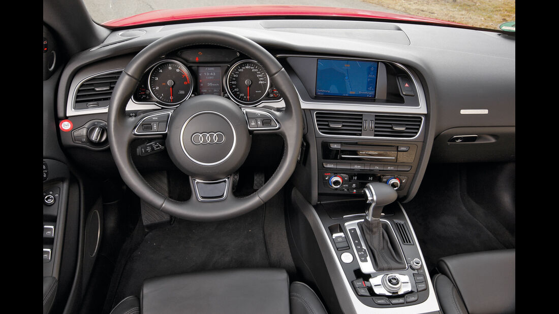 Audi Cabriolet 3.0 TFSI Quattro, Cockpit, Lenkrad