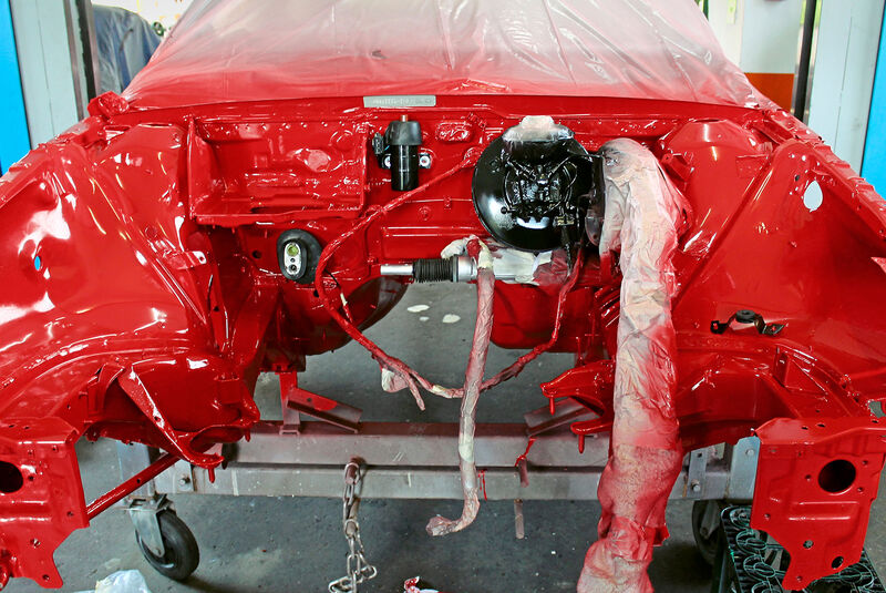 Audi Coupé 2.3 E Quattro, (1989), Lackierarbeiten