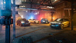 Audi E-Tron 55 Quattro Advanced, Jaguar I-Pace HSE, Mercedes EQC, Tesla Model X Maximale Reichweite, Exterieur