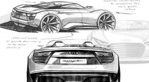 Audi E-Tron Spyder, Designskizze