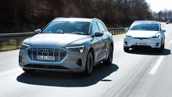 Audi E-Tron gegen Tesla Model X, Langstreckentauglichkeit