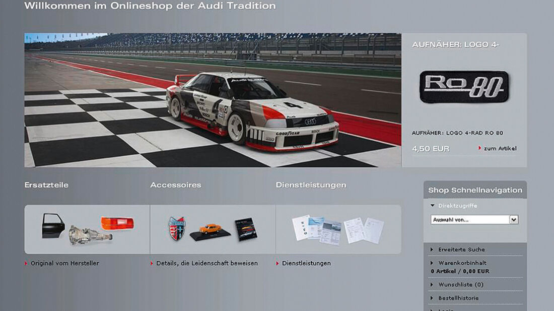 Audi Onlineshop