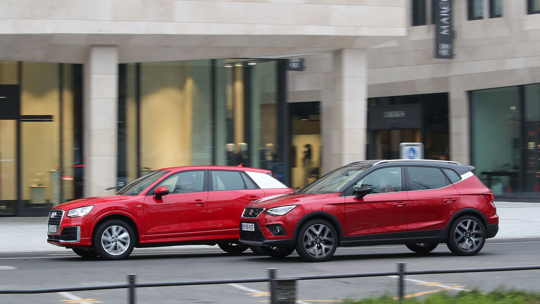 Audi Q2 1.4 TFSI, Seat Arona 1.5 TSI, Exterieur