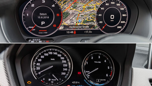 Audi Q2 2.0 TDI Quattro, BMW X2 xDrive 18, Interieur