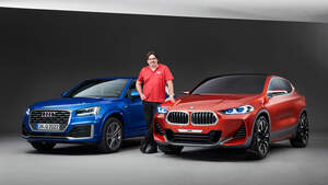 Audi Q2, BMW X2, Frontansicht