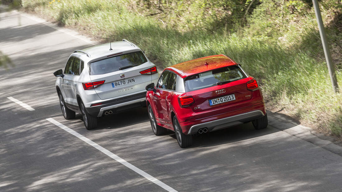 Kompakt-SUV-Test: Audi Q2 1.4 TFSI, Seat Ateca 1.4 Eco TSI (Technische ...