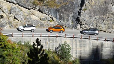 Audi Q3 2.0 TDI Quattro, BMW X1 x-Drive 20d, Range Rover Evoque SD4