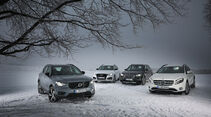 Audi Q3 2.0 TFSI Quattro, BMW X1 xDrive 25i, Mercedes GLA 250 4MAtic, Volvo XC40 T5 AWD, Vergleichstest, Exterieur